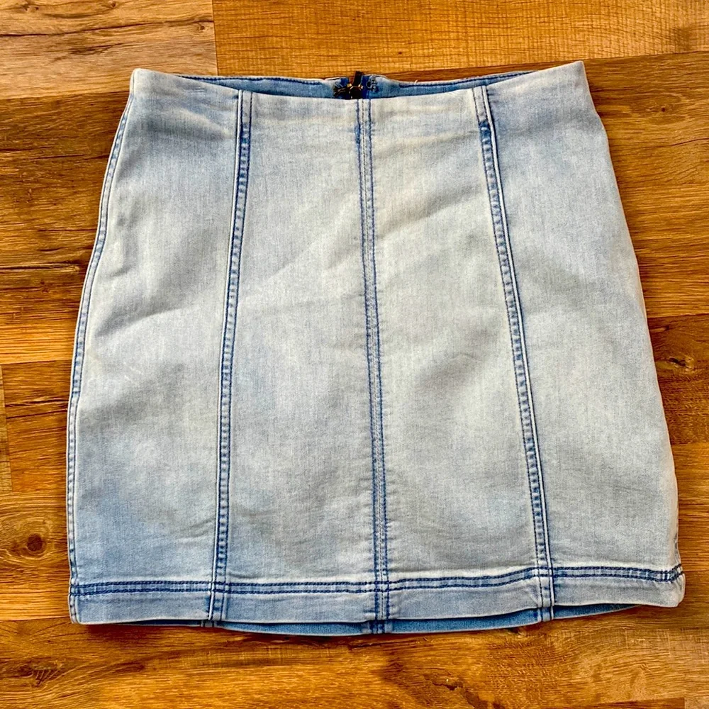 Free People Modern Denim Mini Skirt - Picture 1 of 3